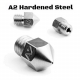 Micro Swiss MK8 Plated A2 Tool Steel Nozzle