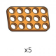 Plate (SPD-3b5(O)) 5pcs