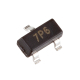 MOSFET P-CH, 60V, 900mA (ZXMP6A13FTA)
