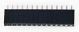 Socket, 14 pins, 0.1 inch (2.54 mm) Spacing