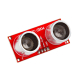 Ultrasonic Distance Sensor - 3.3V (HC-SR04), 15° (red)