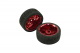 DFRobot - D65mm Rubber Wheel Pair - Red (Without Shaft)