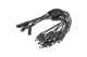 DFRobot - DC 5.5×2.1mm 1 Female to 3 Male Power Splitter Cable (5 PCS)
