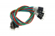 DFRobot - Gravity: 4PIN M/M DuPont Line with Tag (30cm, 5 Pack)