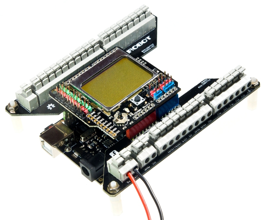 Arduino Screwless Terminal Shield Demo application 1