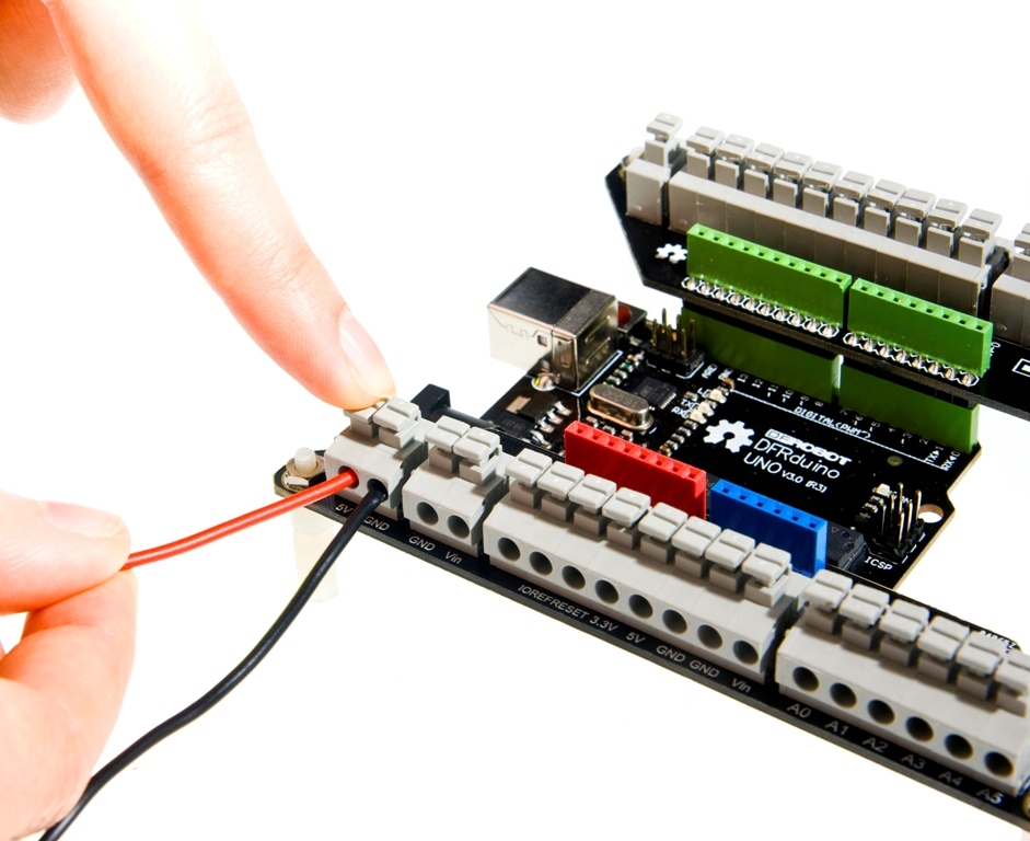 Arduino Screwless Terminal Shield Demo application 2