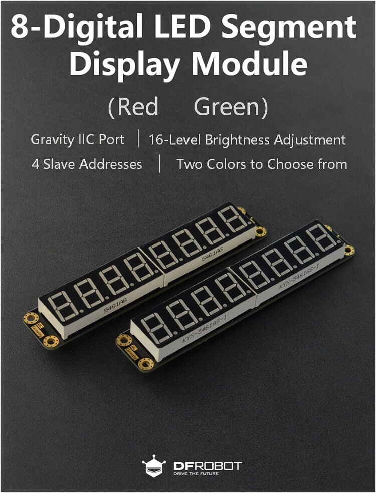 8-Digital LED Segment Display Module (Green)