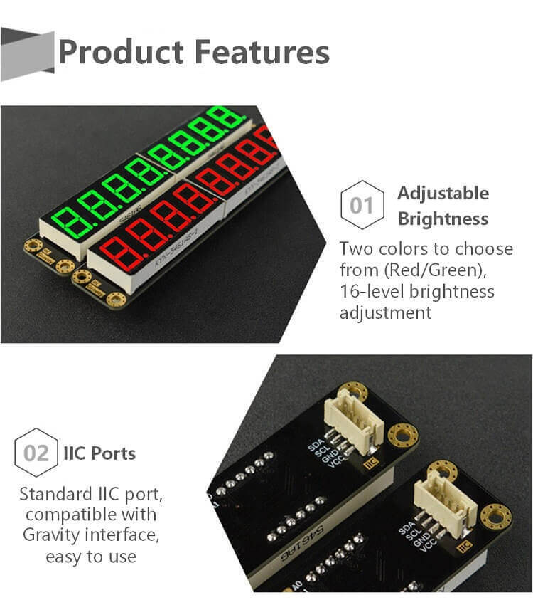 8-Digital LED Segment Display Module (Red)