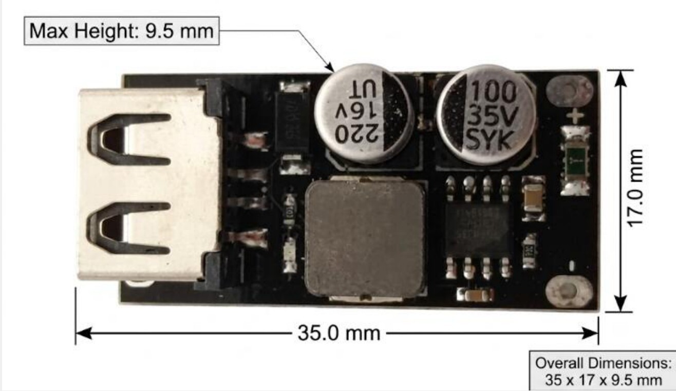 DC-DC Fast Charge Module 6~32V to 5V/3A