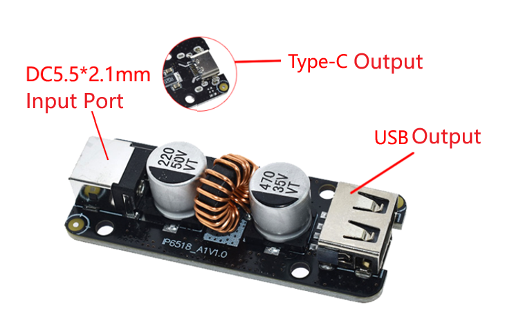 DC-DC Fast Charge Module 10.5~32V to 5V3A