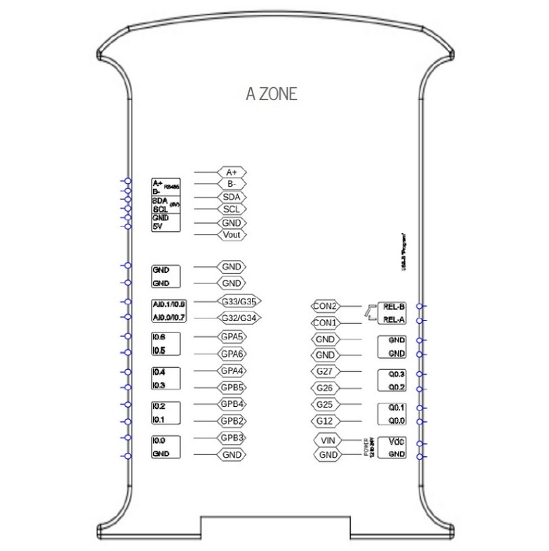 10 I/Os Relay Module - CPU ESP32 (Relay Output)