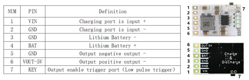DC-DC Charge Discharge Integrated Module（5V 2A）