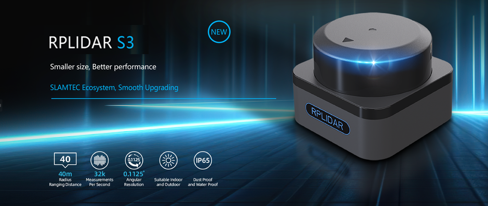 RPLIDAR S3 with Smaller size and Better performance, SLAMTEC Ecosystem, Smooth Upgrading