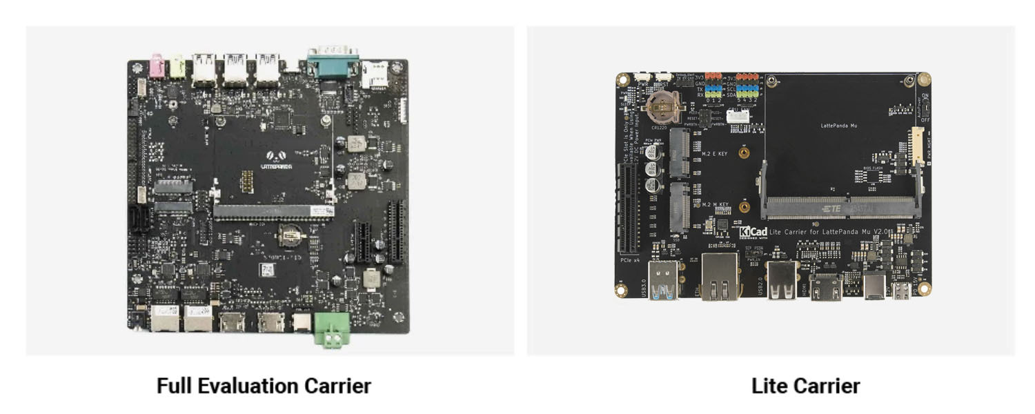 LattePanda Mu x86 compute module Carrier Boards
