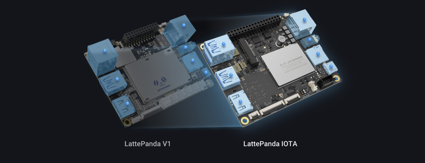 LattePanda IOTA - Seamless Upgrade: Retains the classic LattePanda V1 form factor for easy project migration