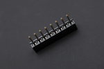 Angled shot of Arduino Stackable Header 8 Pin with clear pin layout and modular connection design for easy circuit integration