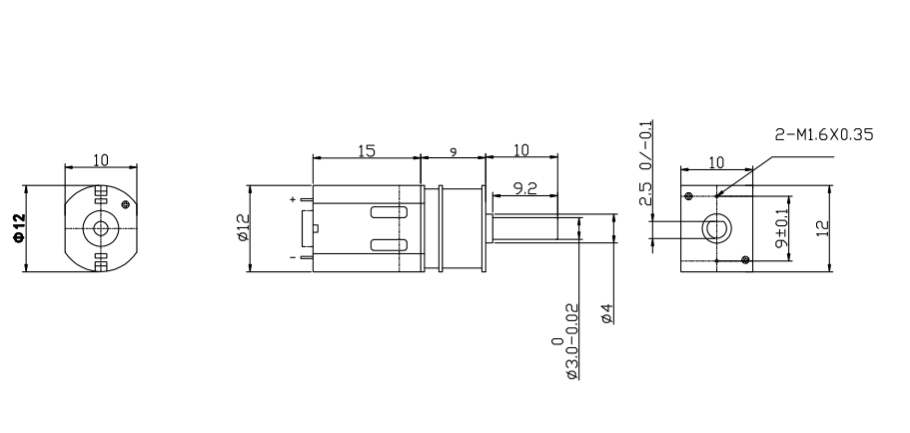 Micro Metal DC Geared Motor (6V 50RPM 250g*cm)