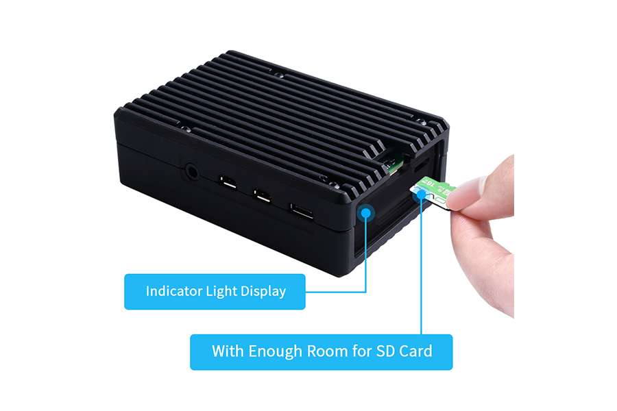 Armor Case With Dual Fans(2510) for Pi 4
