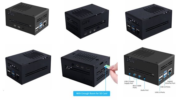 Raspberry Pi Case for Raspberry Pi 4B (Compatible with Pi ICE Fan)