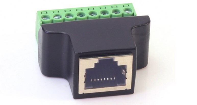 Ethernet RJ45 Female Plug Terminal Block