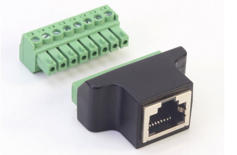 Ethernet RJ45 Female Plug Terminal Block