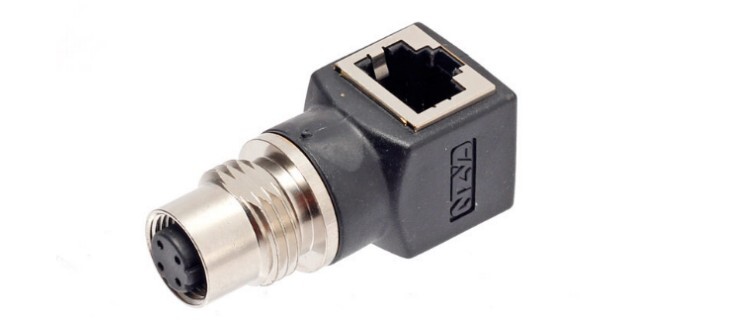 RJ45 Female to M12 4 Pin Male Adapter