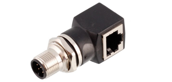 RJ45 Female to M12 4 Pin Male Adapter
