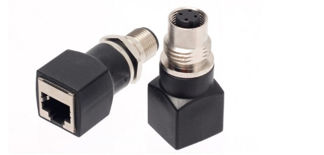 RJ45 Female to M12 4 Pin Male Adapter