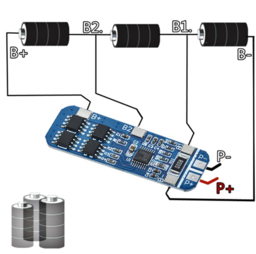 12V 10A 18650 Battery Protection Module