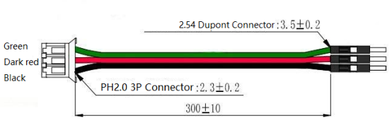 Gravity: PH2.0 to DuPont Male Connector Digital Cable (30cm)