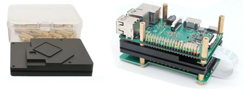 Install heat sink and ROCK Pi 4SE SBC