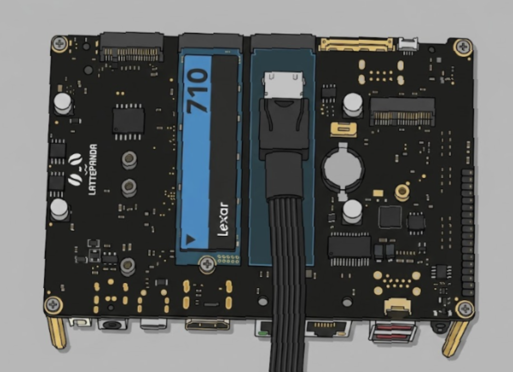 M.2 NVMe to OCuLink Adapter