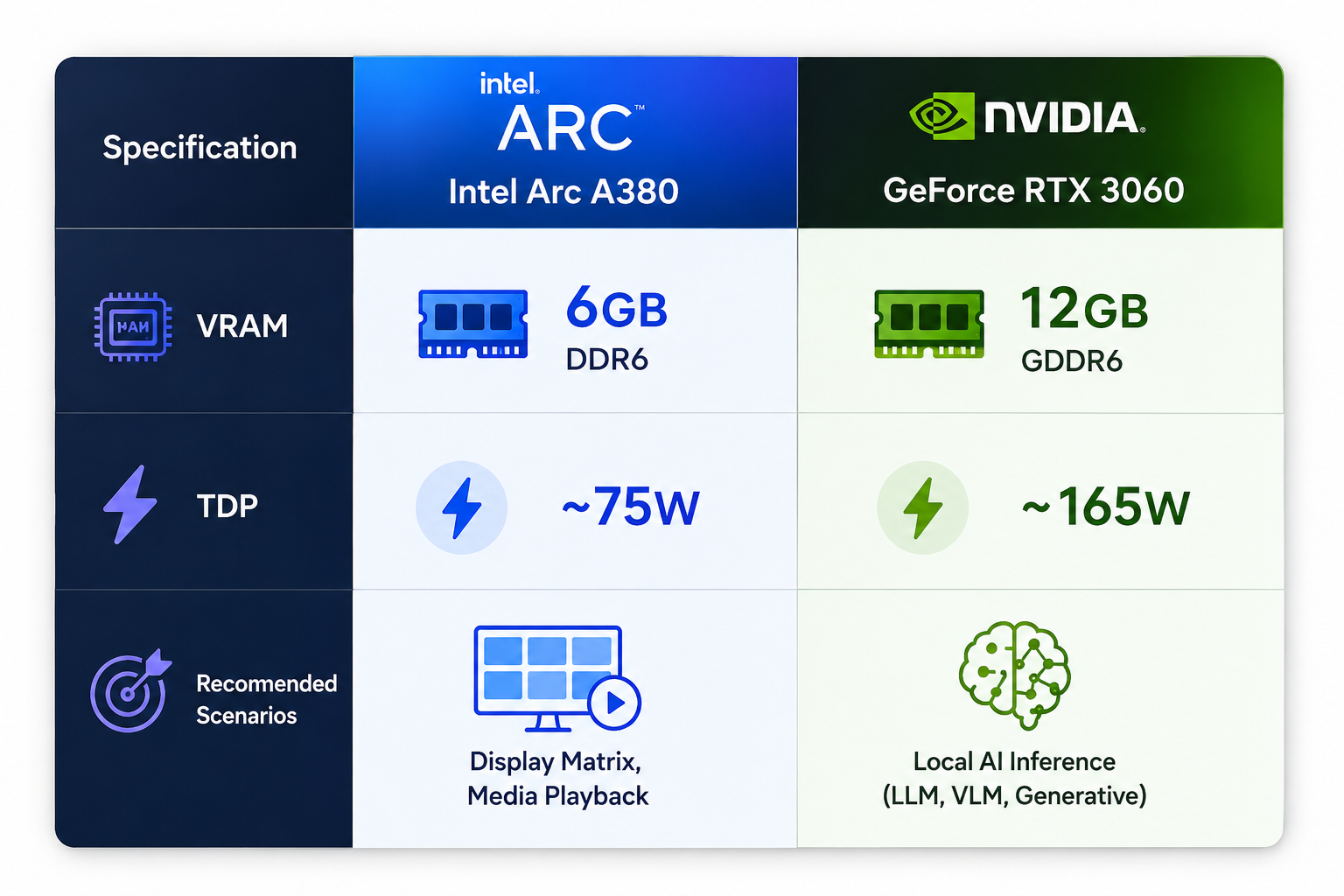 MXM Graphics Module Comparison