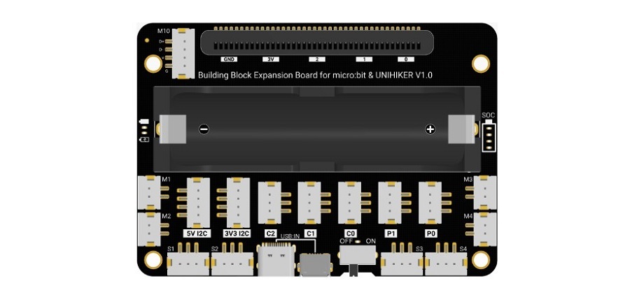 Top view of Building Block Expansion Board