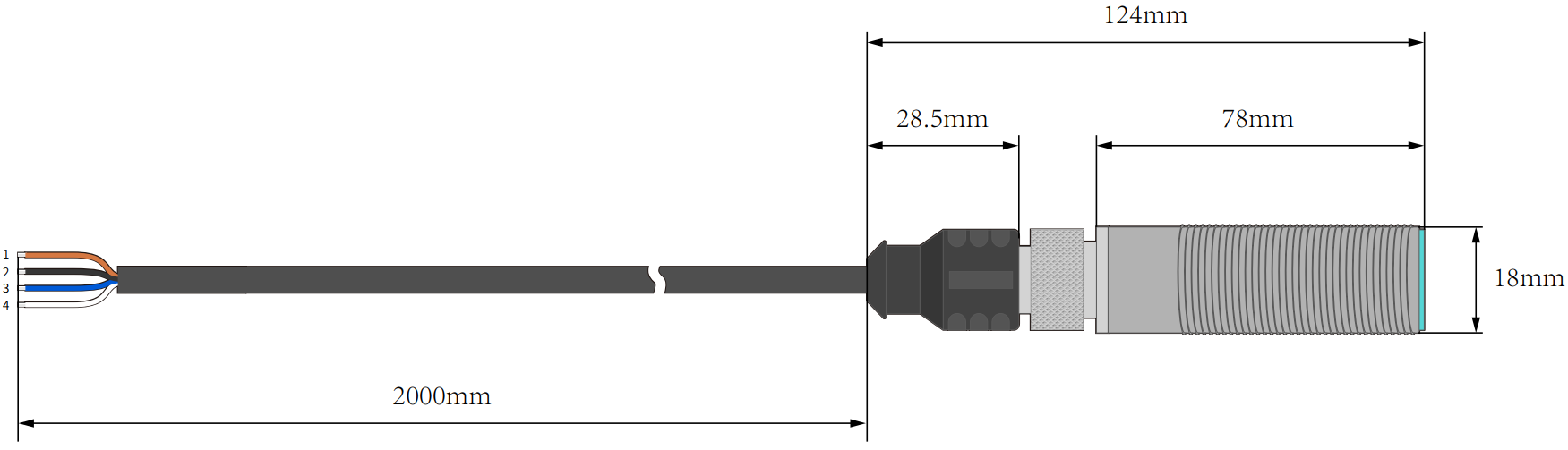 URM14 Industrial Ultrasonic Distance Sensor with 1mm Accuracy Board View