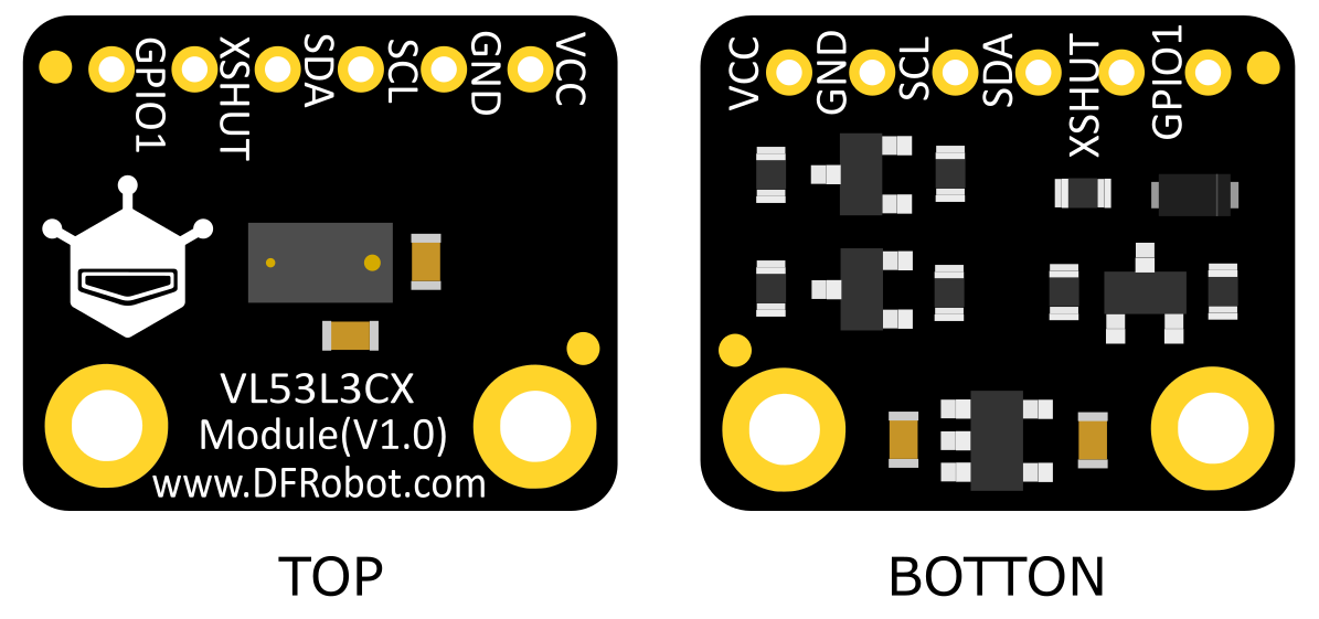 Fermion:VL53L3CX ToF Distance Ranging Sensor (Breakout)