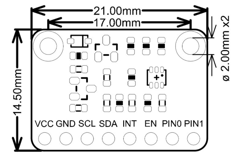 Fermion: TMF8801 ToF Distance Ranging Sensor (20-2500mm)
