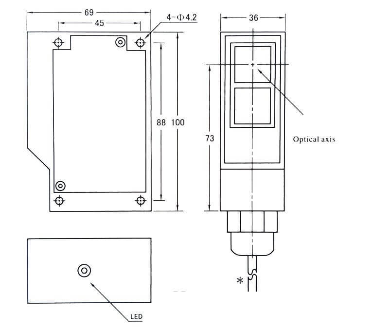 Diffuse Reflection Photoelectric Switch