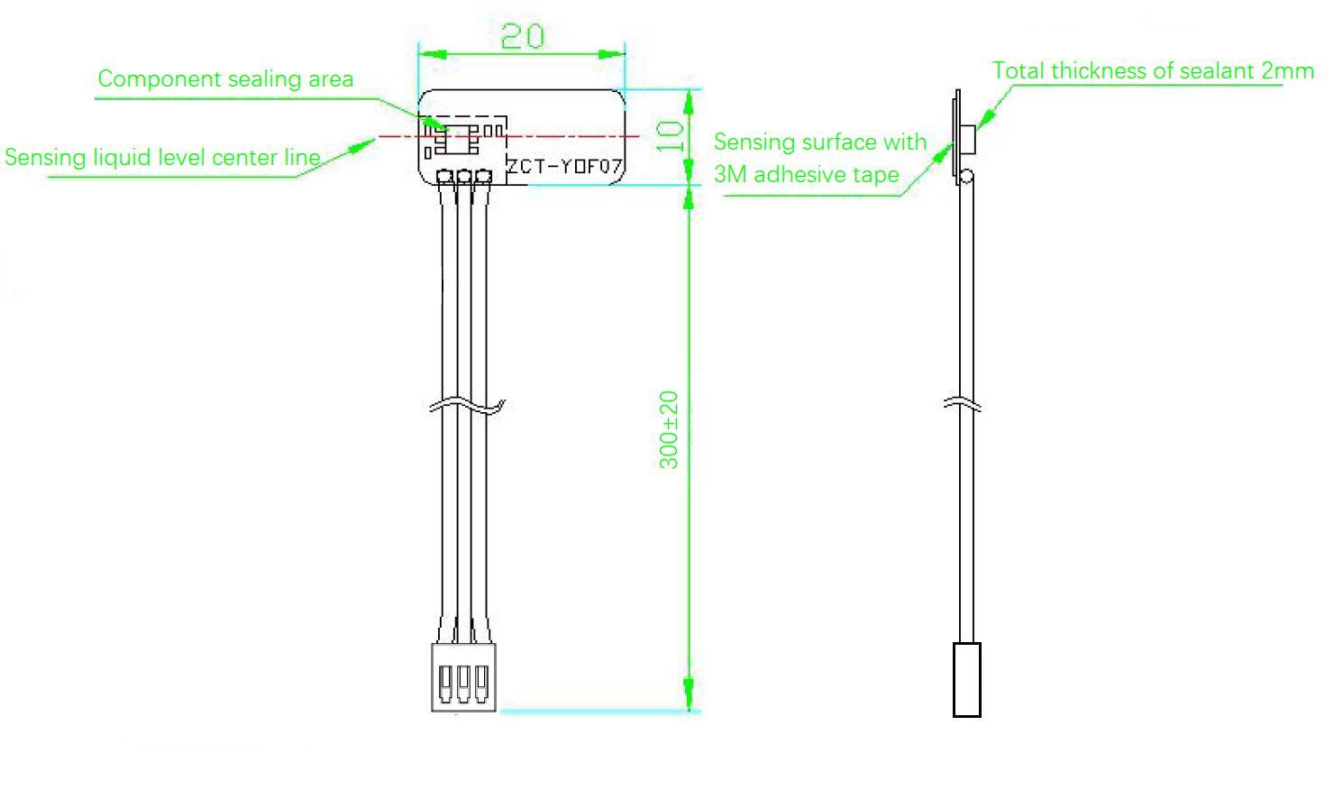 Non-contact Flexible Liquid Level Sensor