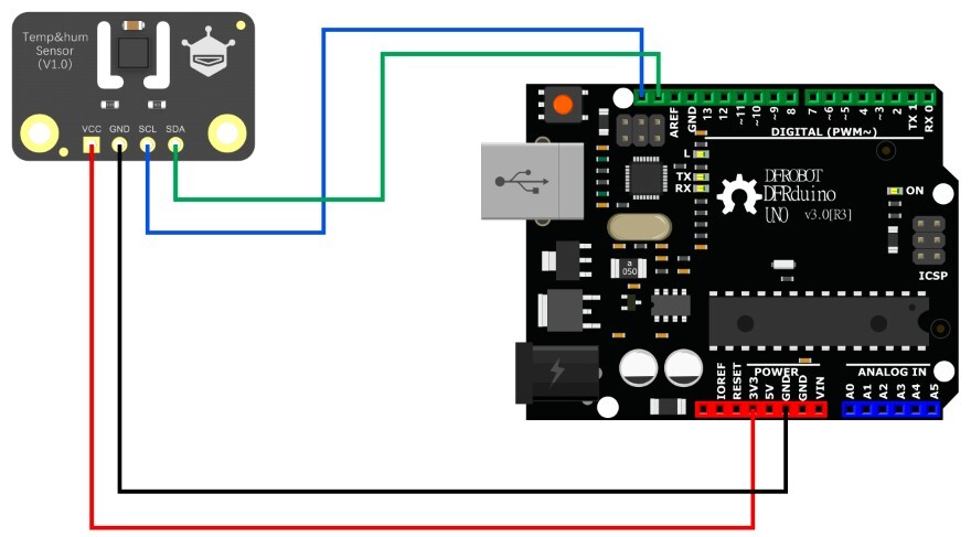 Fermion: AHT20 Temperature and Humidity Sensor