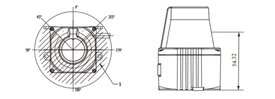 Lidar Horizontal Scanning Range and Vertical Beam Emission Height