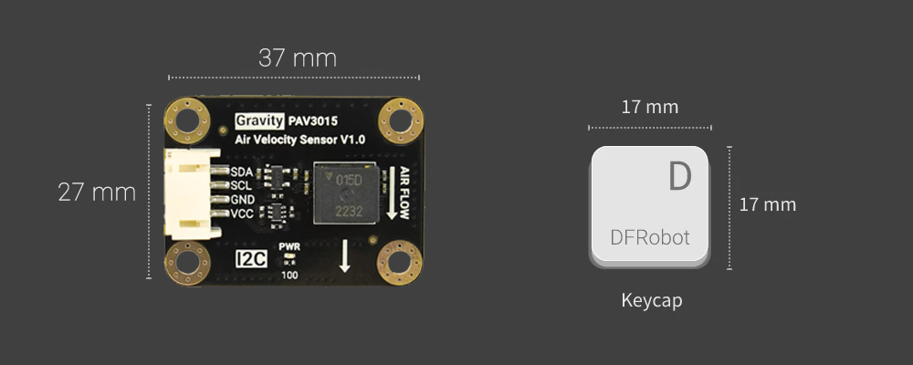 Dimension of Gravity: PAV3015 Air Velocity Sensor
