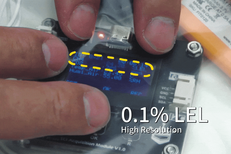 Data Output of Gravity: Factory Calibrated Laser Lab-Grade Methane Sensor