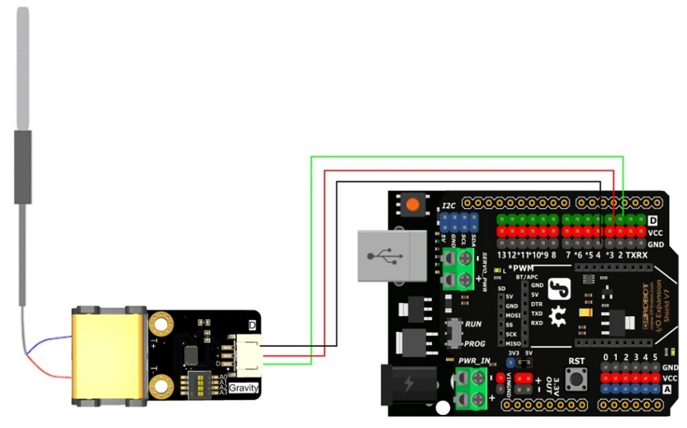 Wiring Diagram of CT1780 amplifier & Arduino