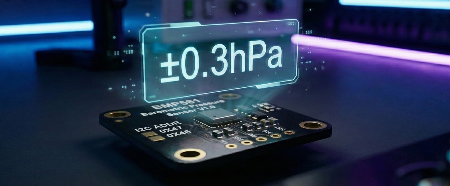 Accuracy ±0.3hPa of Fermion: BMP581 High-Precision Barometric Pressure Sensor