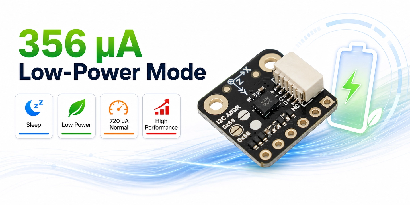 356 μA Low-Power Mode of Fermion: Compact Low-Power 6DOF IMU Sensor