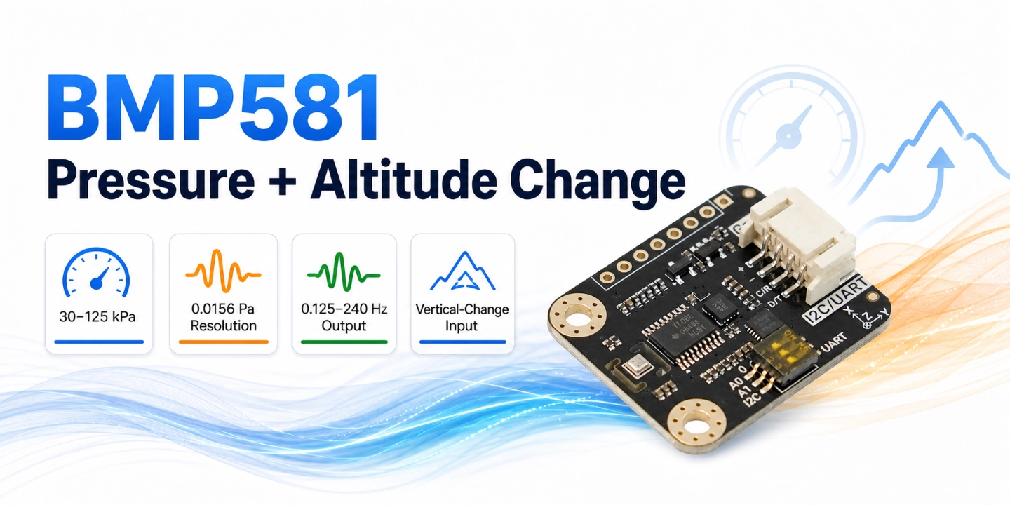 BMP581 High-Resolution Pressure and Altitude-Change Data