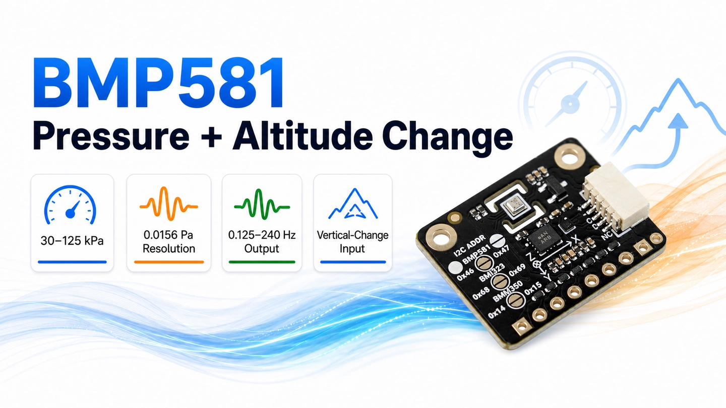 BMP581 Pressure Sensing - 10DOF IMU Sensor