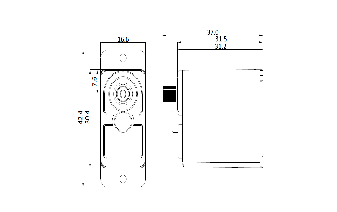 2Kg 180° Clutch Servo